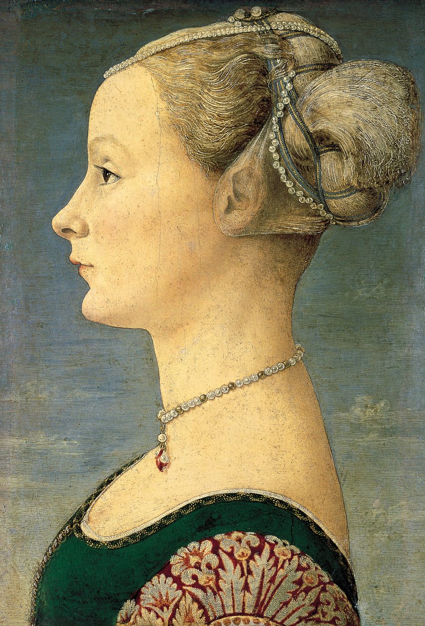 Portret młodej kobiety autorstwa Antonio Pollaiuolo