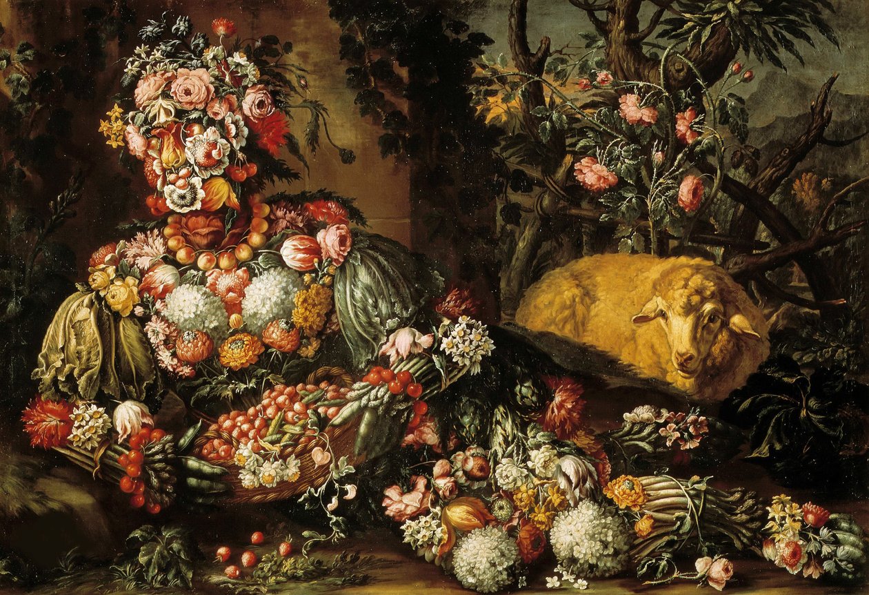 Cztery pory roku: wiosna, między 1685 a 1695 rokiem. autorstwa Antonio Rasio