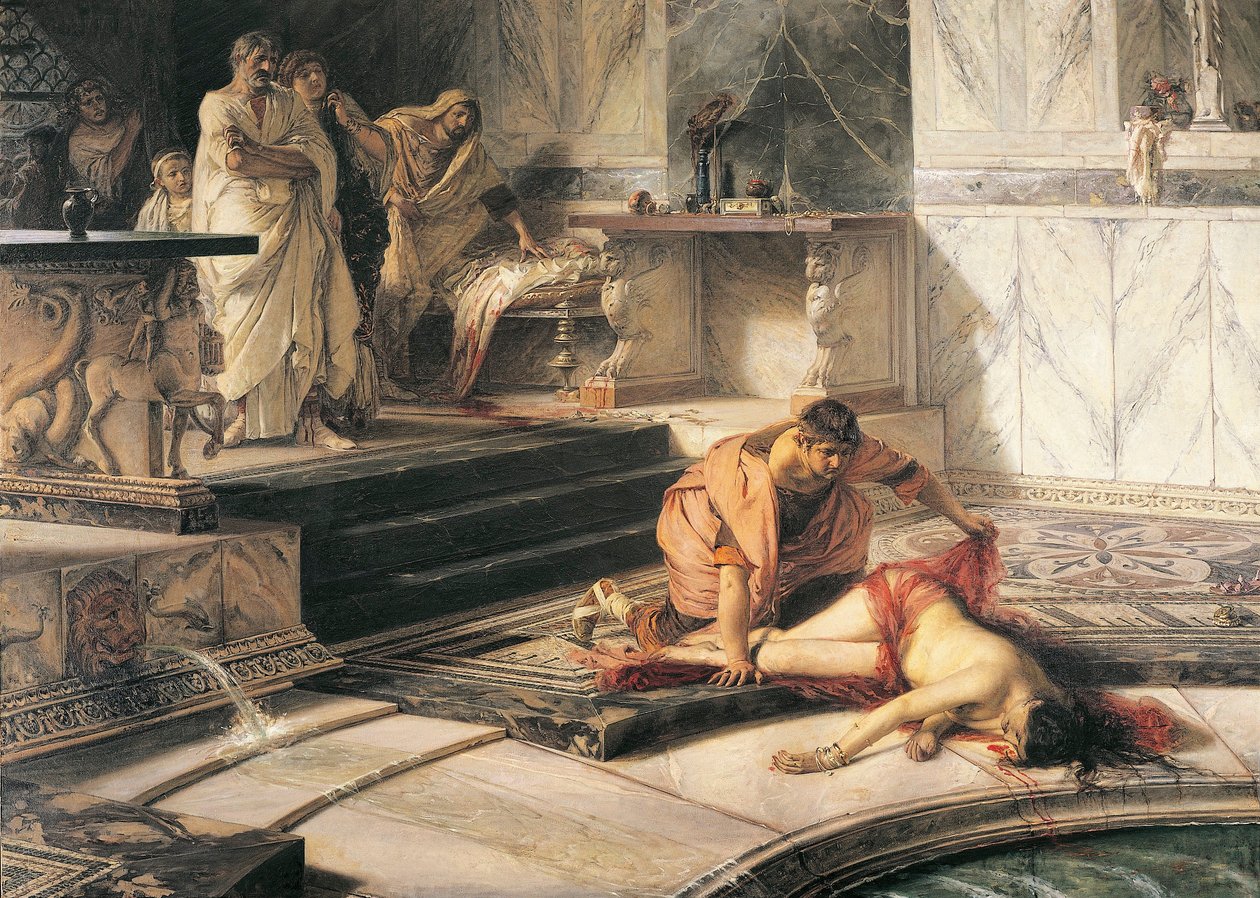 Włochy, Cremona, Nero i Agrippina autorstwa Antonio Rizzi