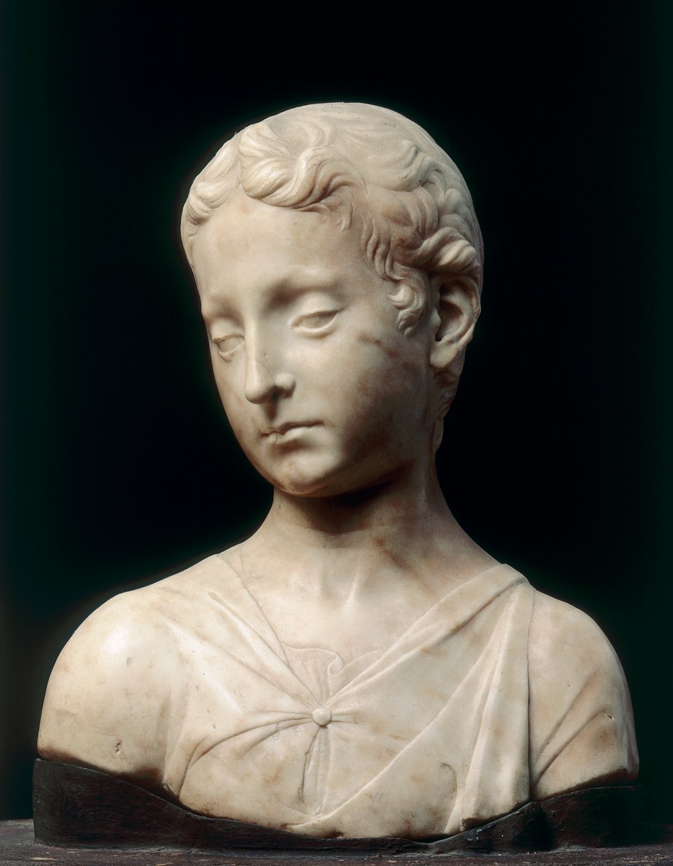 Popiersie chłopca (marmur) autorstwa Antonio Rossellino