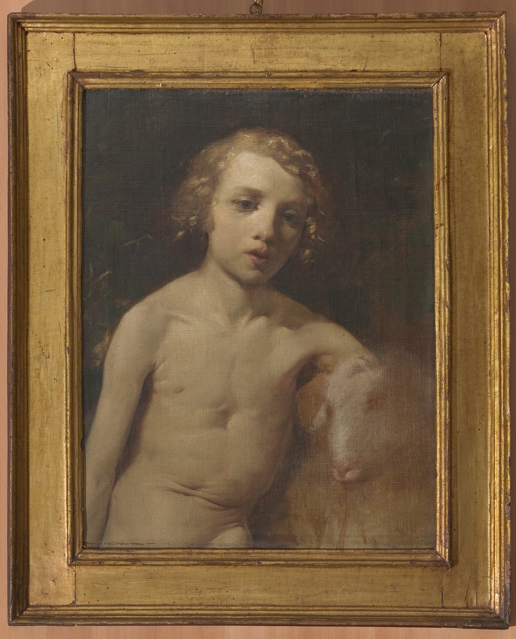 San Giovannino (Dziecięcy św. Jan) (olej na płótnie) autorstwa Antonio Simonazzi