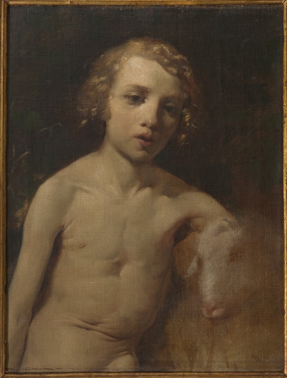 San Giovannino (Dziecięcy św. Jan) (olej na płótnie) autorstwa Antonio Simonazzi