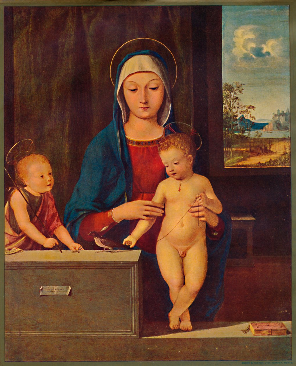 „Madonna z Dzieciątkiem ze św. Janem Chrzcicielem”, 1903 autorstwa Antonio Solario