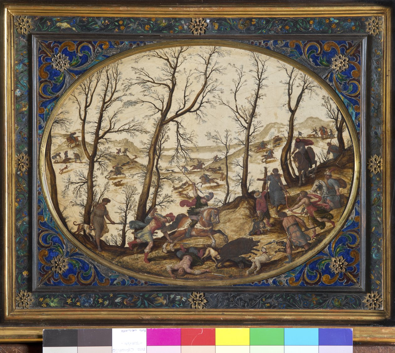 Śmierć Adonisa, ok. 1620 r. (olej na kamieniu) autorstwa Antonio Tempesta