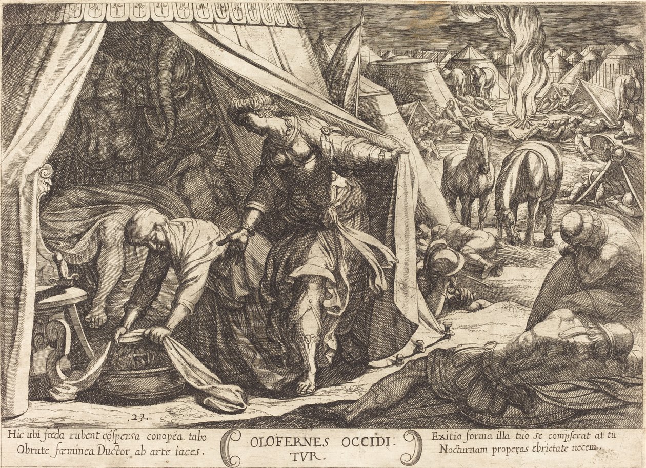 Judyta i Holofernes autorstwa Antonio Tempesta