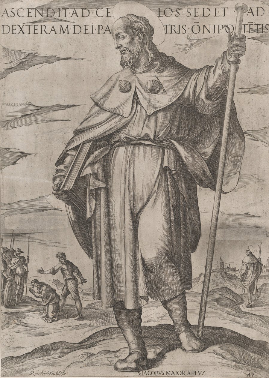 Św. Jakub Major, koniec XVI w., koniec XVI wieku. autorstwa Antonio Tempesta