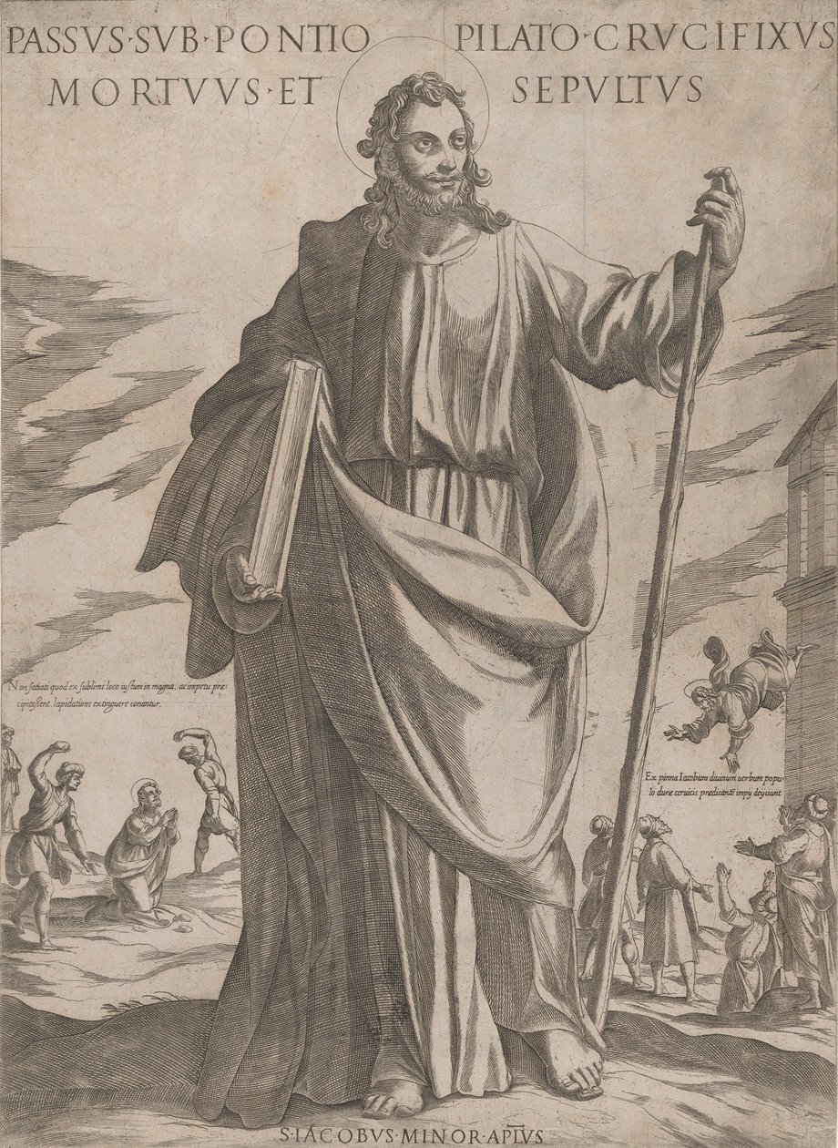 St James Minor, z „Chrystus, Maryja i Apostołowie”, ca. 1590-ok. 1610. autorstwa Antonio Tempesta