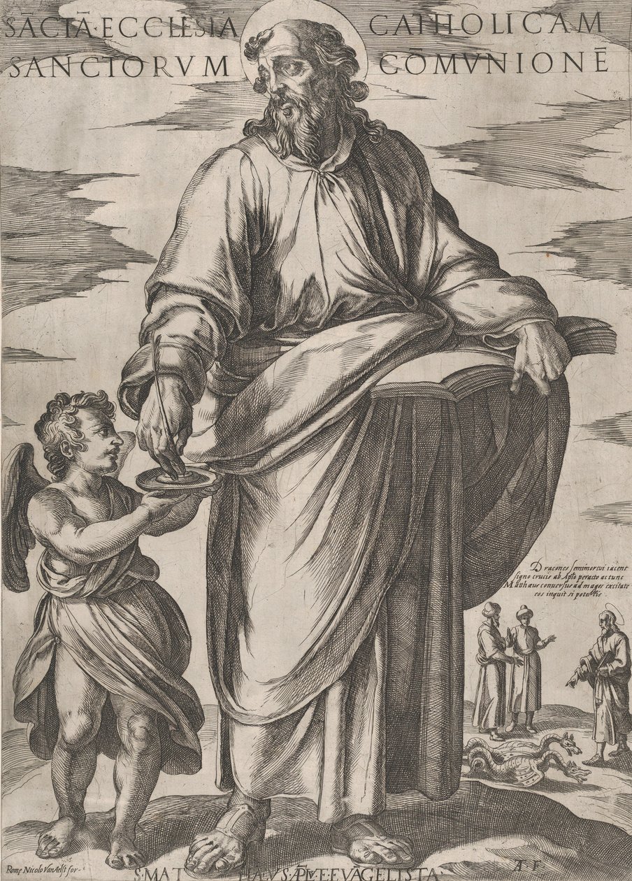 Św. Mateusz, z „Chrystus, Maryja i Apostołowie”, ca. 1590-ok. 1610. autorstwa Antonio Tempesta