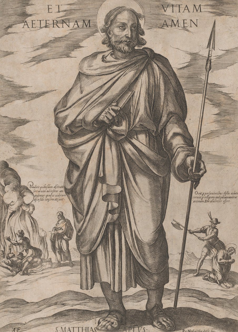 Św. Maciej, z „Chrystus, Maryja i Apostołowie”, ca. 1590-ok. 1610. autorstwa Antonio Tempesta
