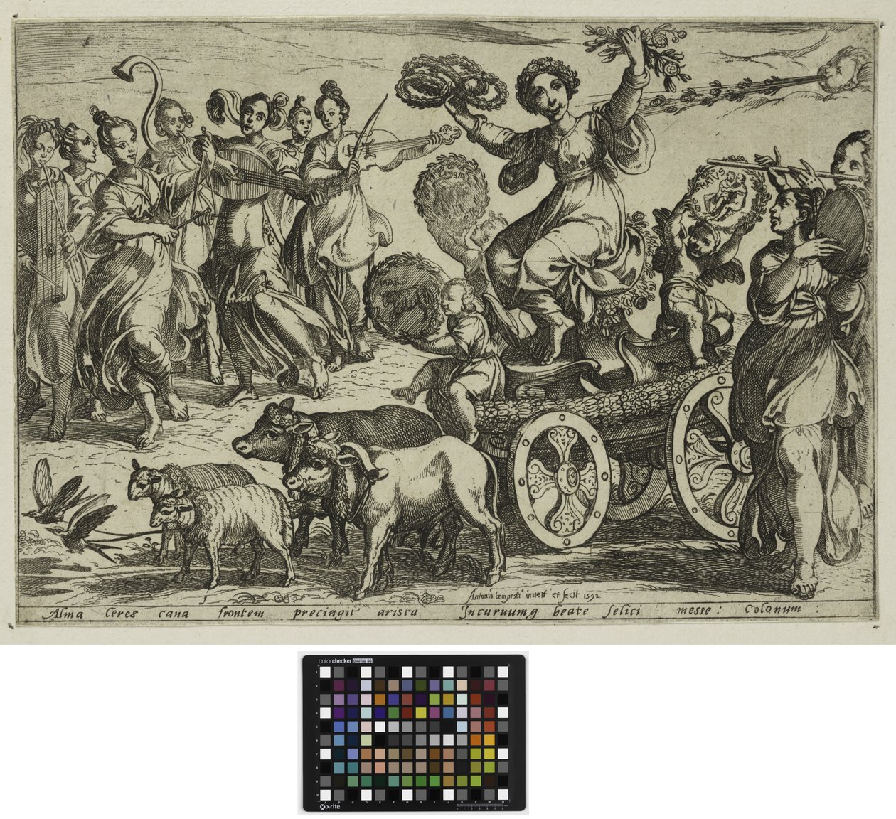 Cztery pory roku: wiosna, 1592 autorstwa Antonio Tempesta