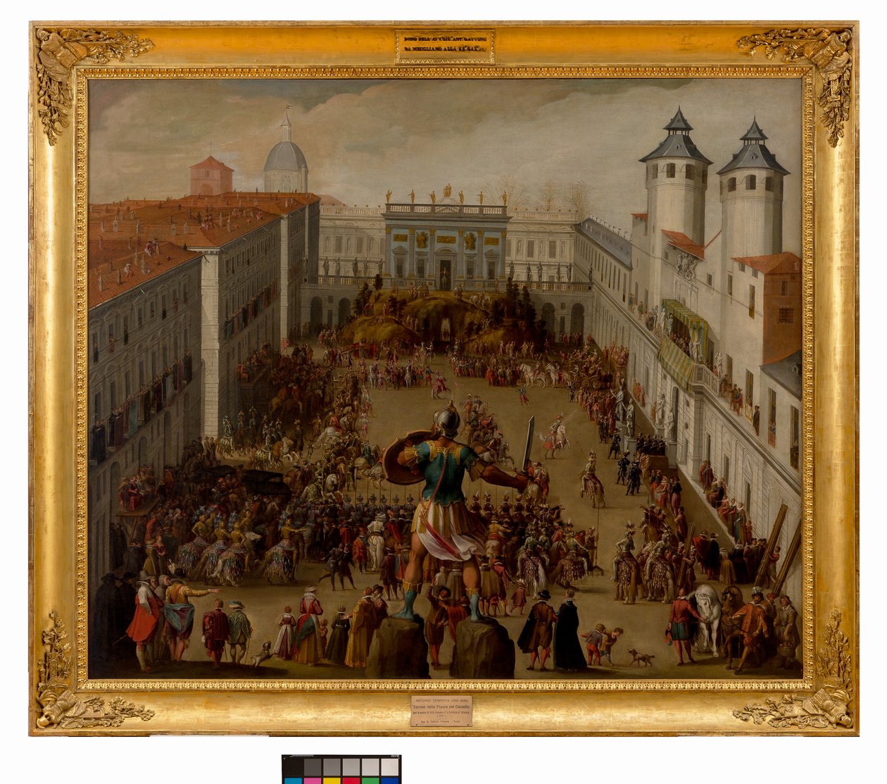Turniej na Piazza del Castello, Turyn, 1620 autorstwa Antonio Tempesta
