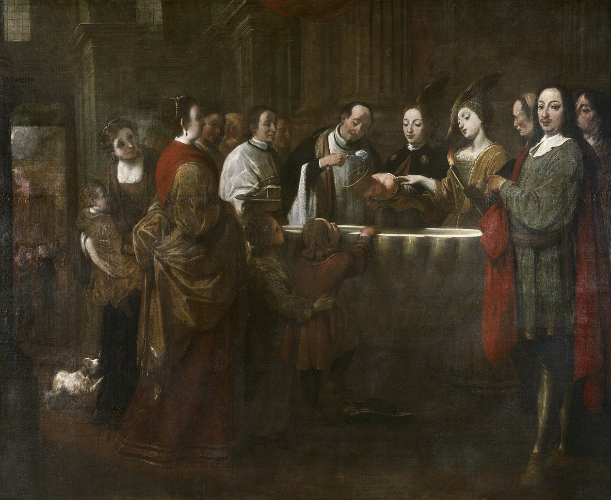 Chrzest św. Franciszka, ok. 1729-33 (olej na płótnie) autorstwa Antonio Viladomat