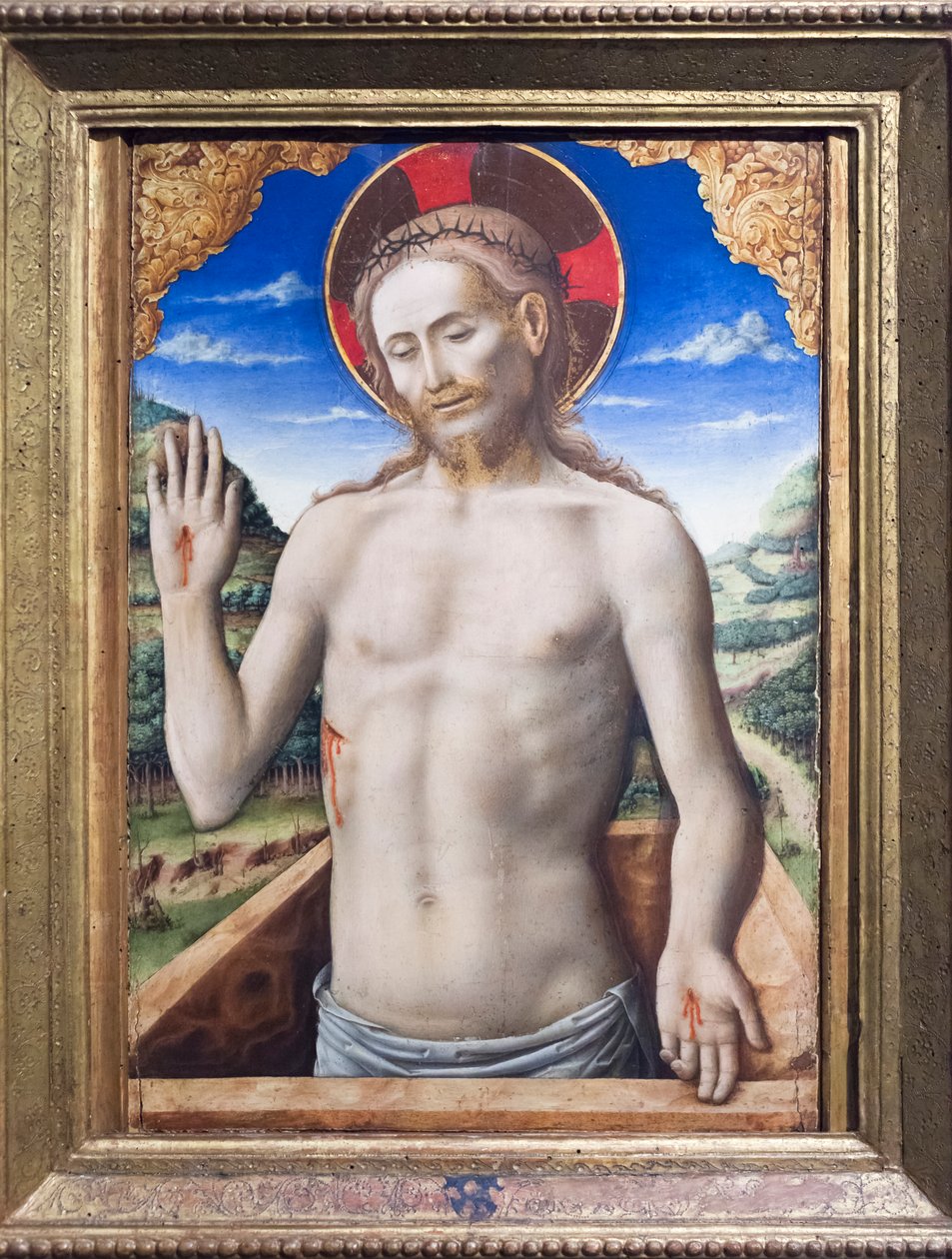 Chrystus w sarkofagu autorstwa Antonio Vivarini