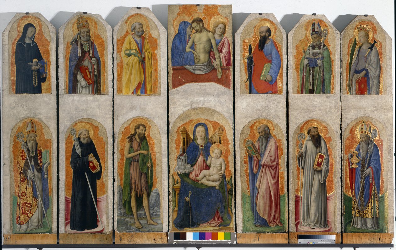 Poliptyk z Praglii, ok.1448 autorstwa Antonio Vivarini