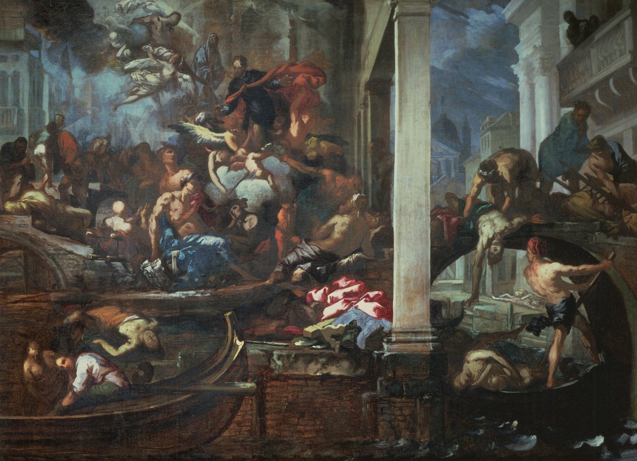 Śmierć w Wenecji, 1666 autorstwa Antonio Zanchi