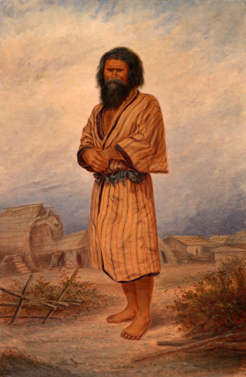 Człowiek Aino, ca. 1893. autorstwa Antonio Zeno Shindler