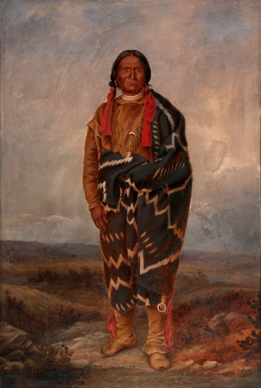 Indian Apaczów, ca. 1893. autorstwa Antonio Zeno Shindler