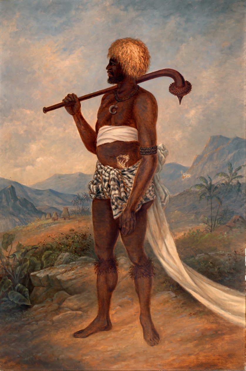 Człowiek z Fidżi, ca. 1893. autorstwa Antonio Zeno Shindler