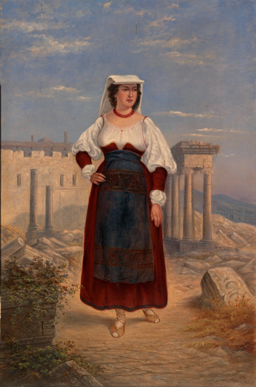Włoszka, ca. 1890-1899. autorstwa Antonio Zeno Shindler