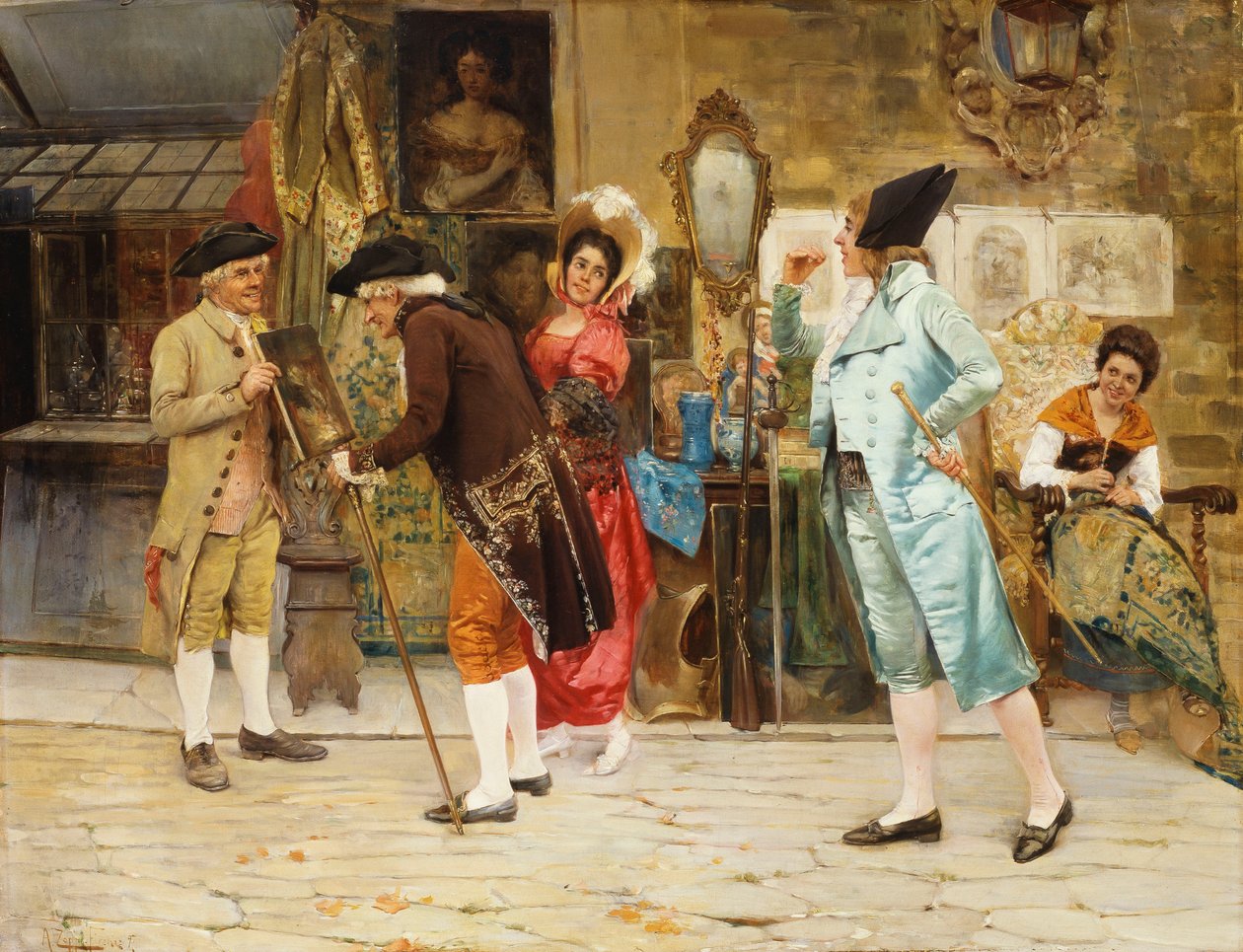 Stary sklep z osobliwościami, 1892 autorstwa Antonio Zoppi
