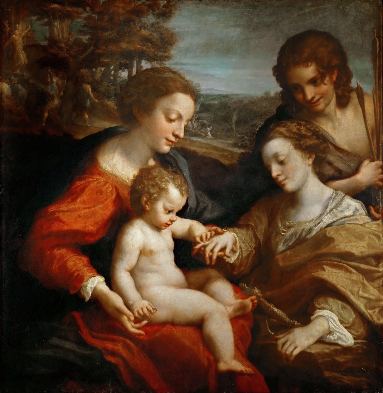 Mistyczne zaślubiny św. Katarzyny autorstwa Antonio da Correggio