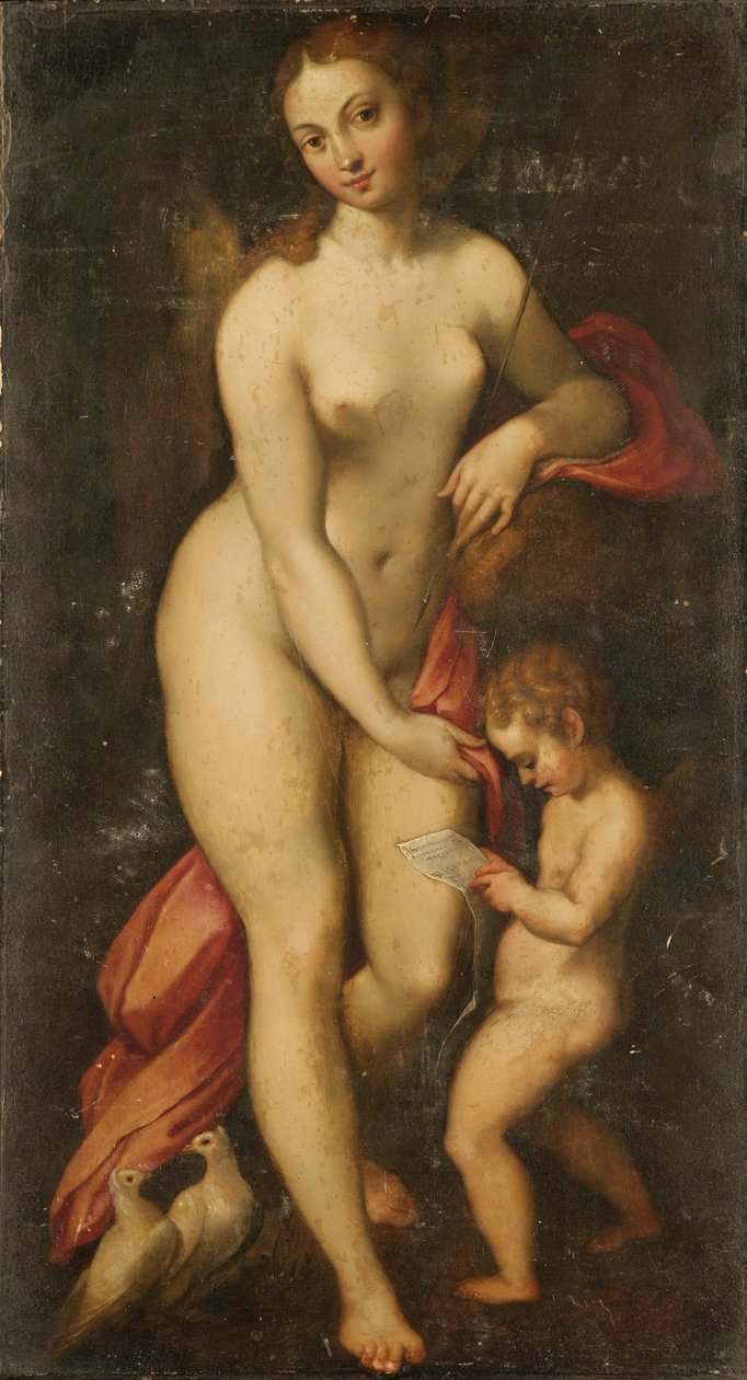 Wenus i Kupidyn autorstwa Antonio da Correggio