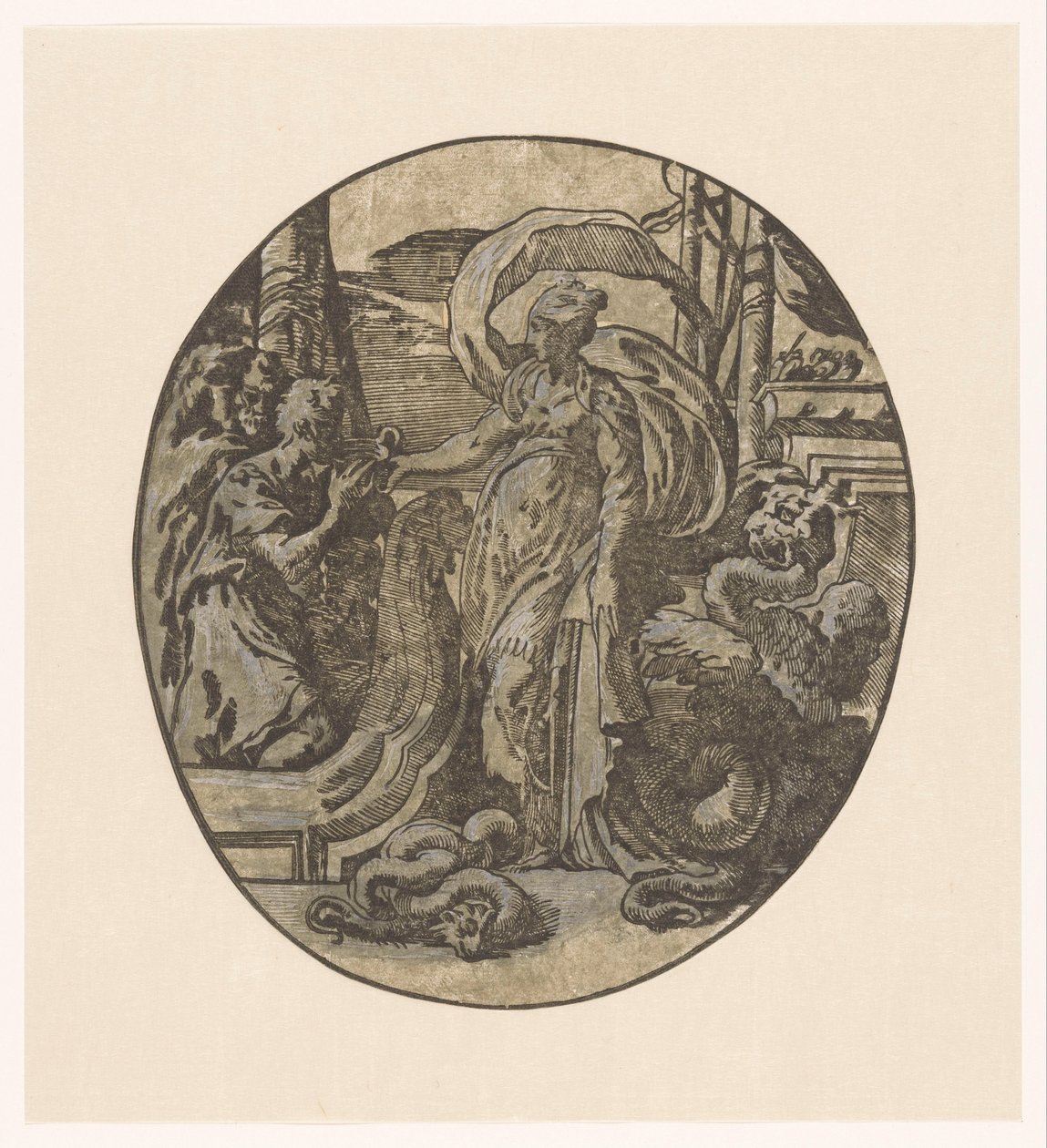 Odyseusz na wyspie Kirke autorstwa Antonio da Trento (possibly)