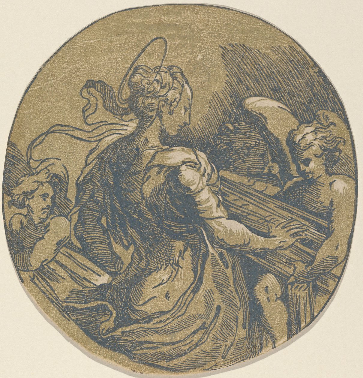 Św. Cecylii autorstwa Antonio da Trento after Parmigianino