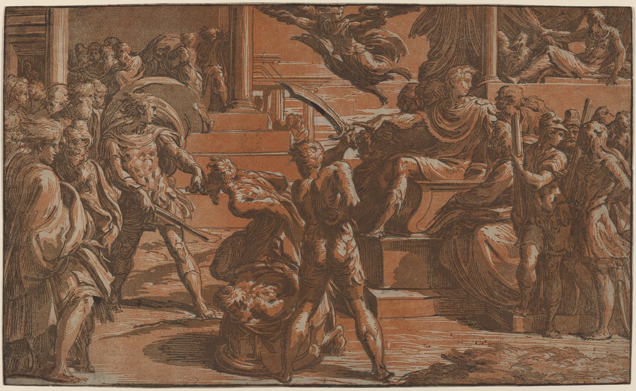 Męczeństwo dwóch świętych autorstwa Antonio da Trento, after Parmigianino