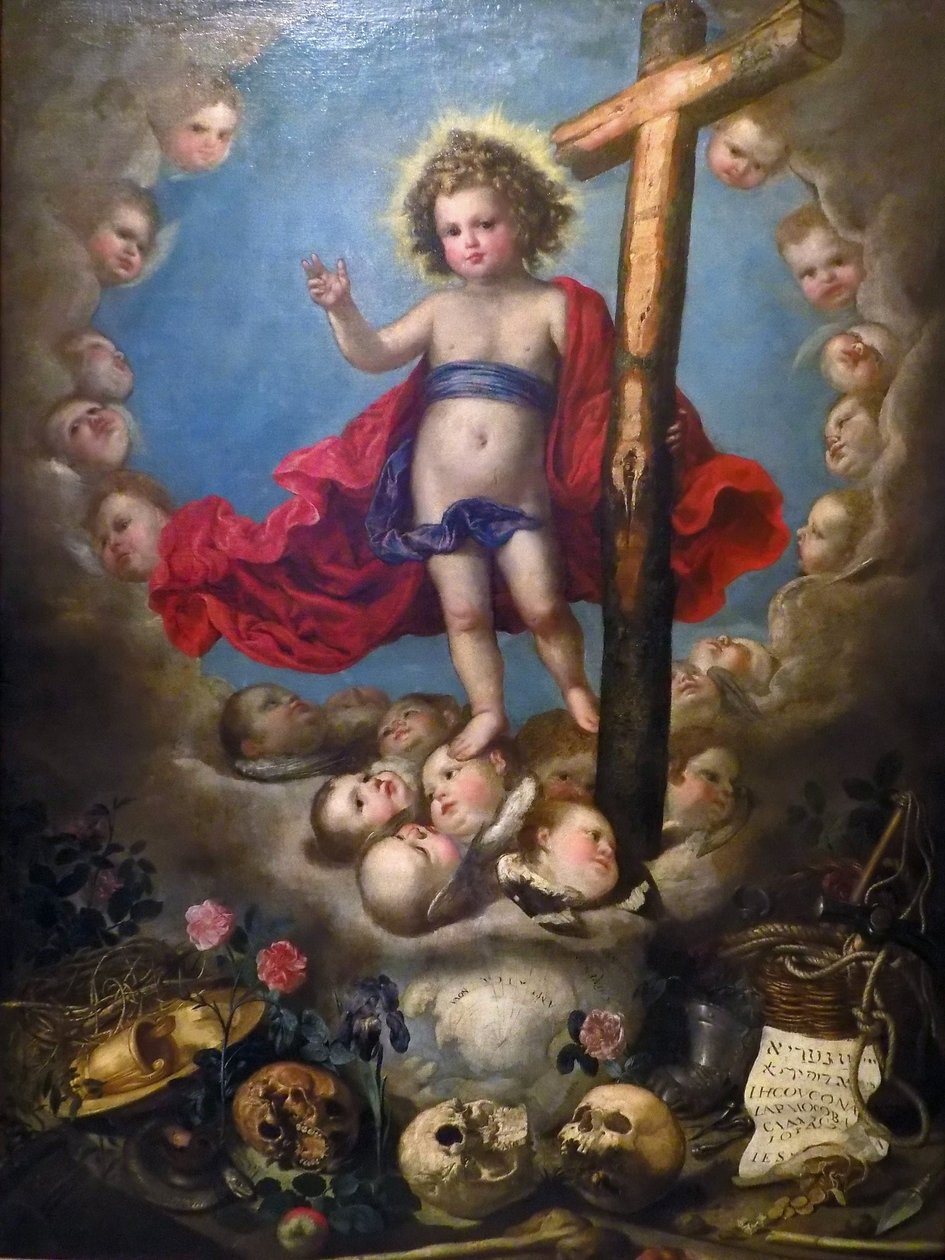 Chłopiec z czaszkami Pereda 01 autorstwa Antonio de Pereda