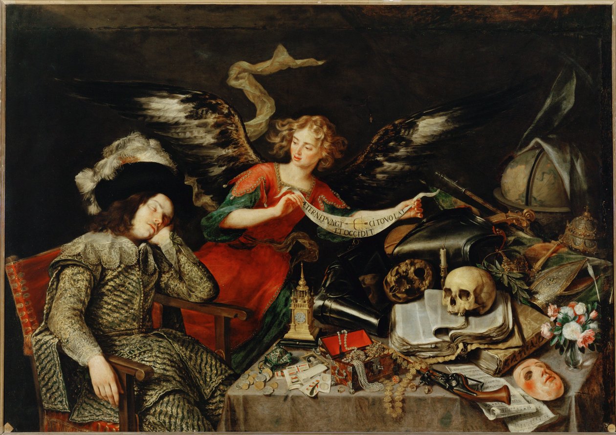 Sen rycerza (obraz na płótnie) autorstwa Antonio de Pereda