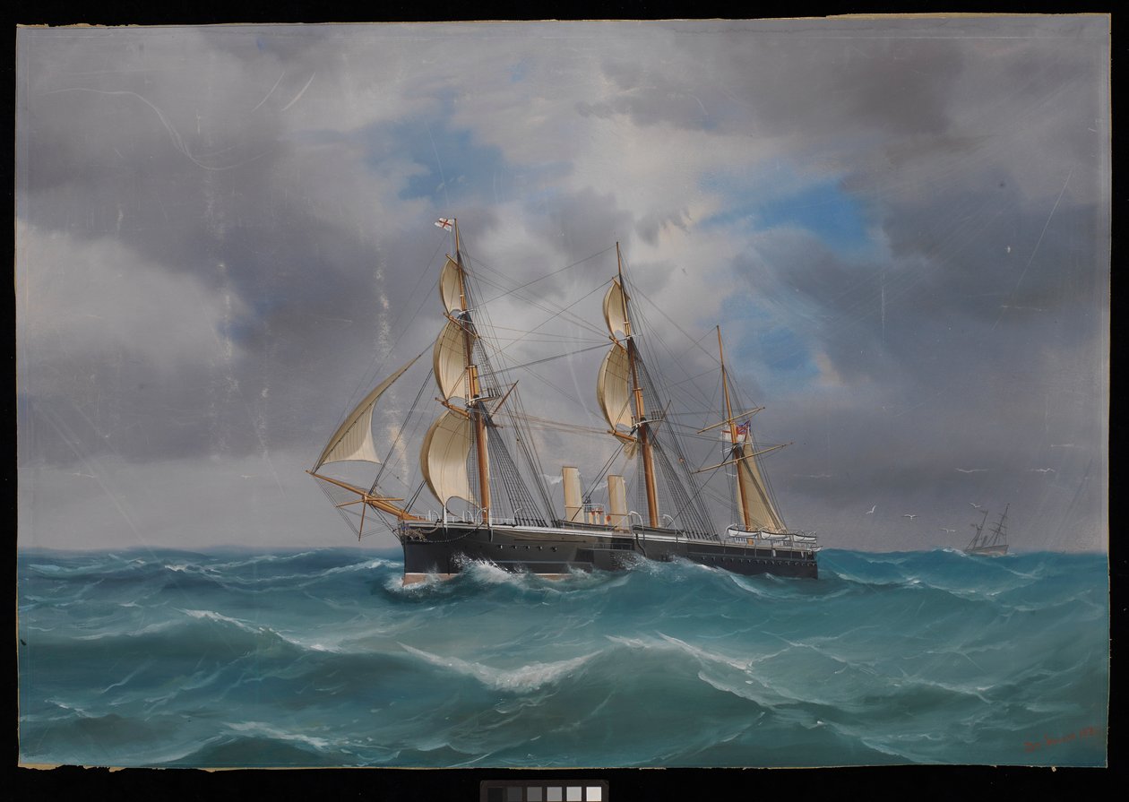 H.M.S. Alexander okręt flagowy Floty Śródziemnomorskiej autorstwa Antonio de Simone