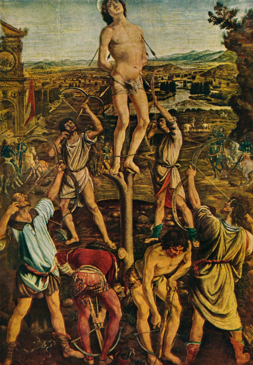 Męczeństwo św. Sebastiana, 1475, 1909 autorstwa Antonio Pollaiuolo