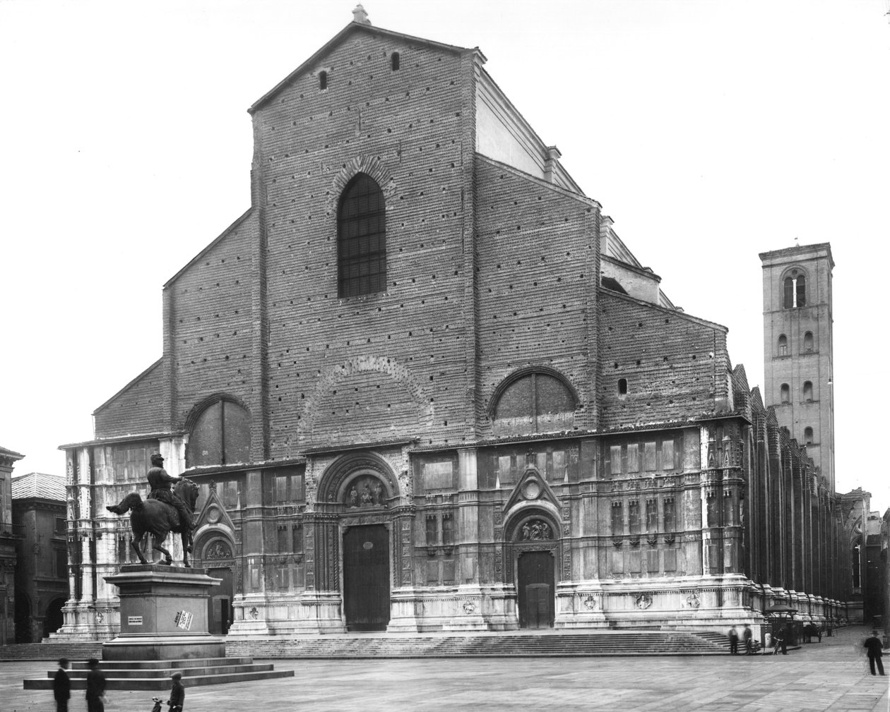 Widok na fasadę kościoła autorstwa Antonio di Vincenzo Antonio di Vincenzo