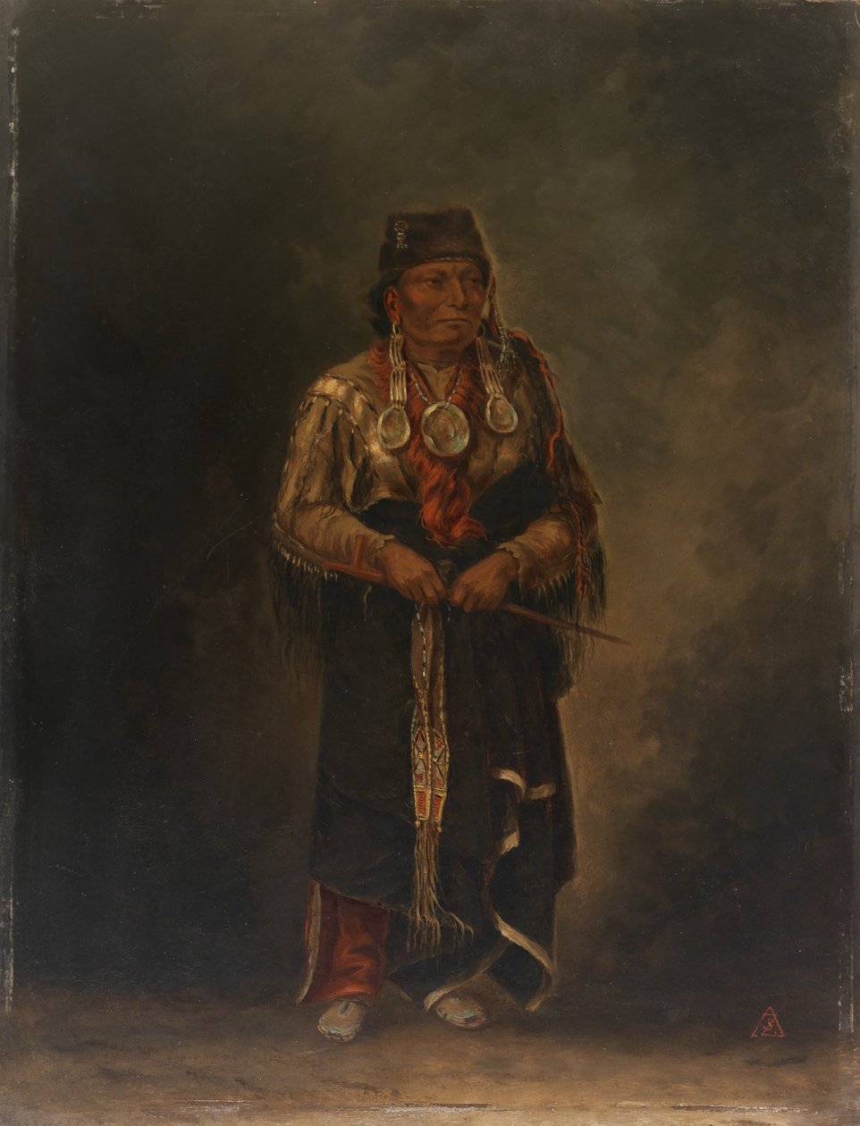 Chunka-ah-luta (Czerwony pies) autorstwa Antonion Zeno Shindler
