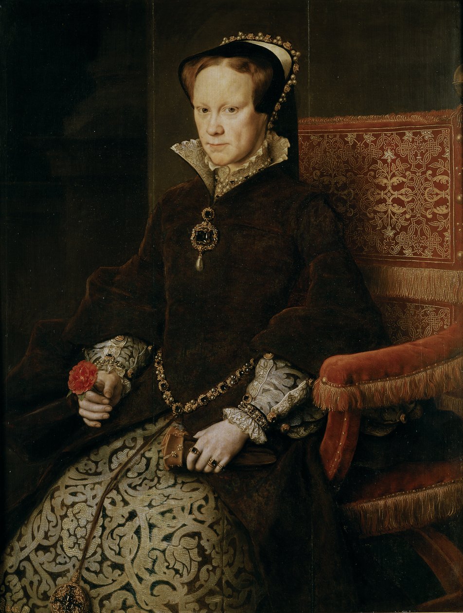 Królowa Maria Tudor, królowa Anglii, druga żona Filipa II. autorstwa Antonis Mor