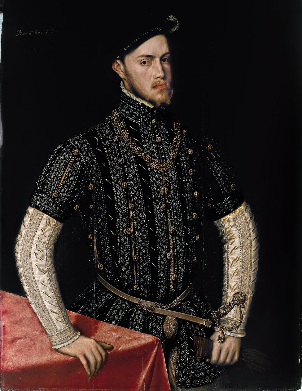 Portret Filipa II 1527-1598, króla Hiszpanii i Portugalii, ca. 1550 autorstwa Antonis Mor