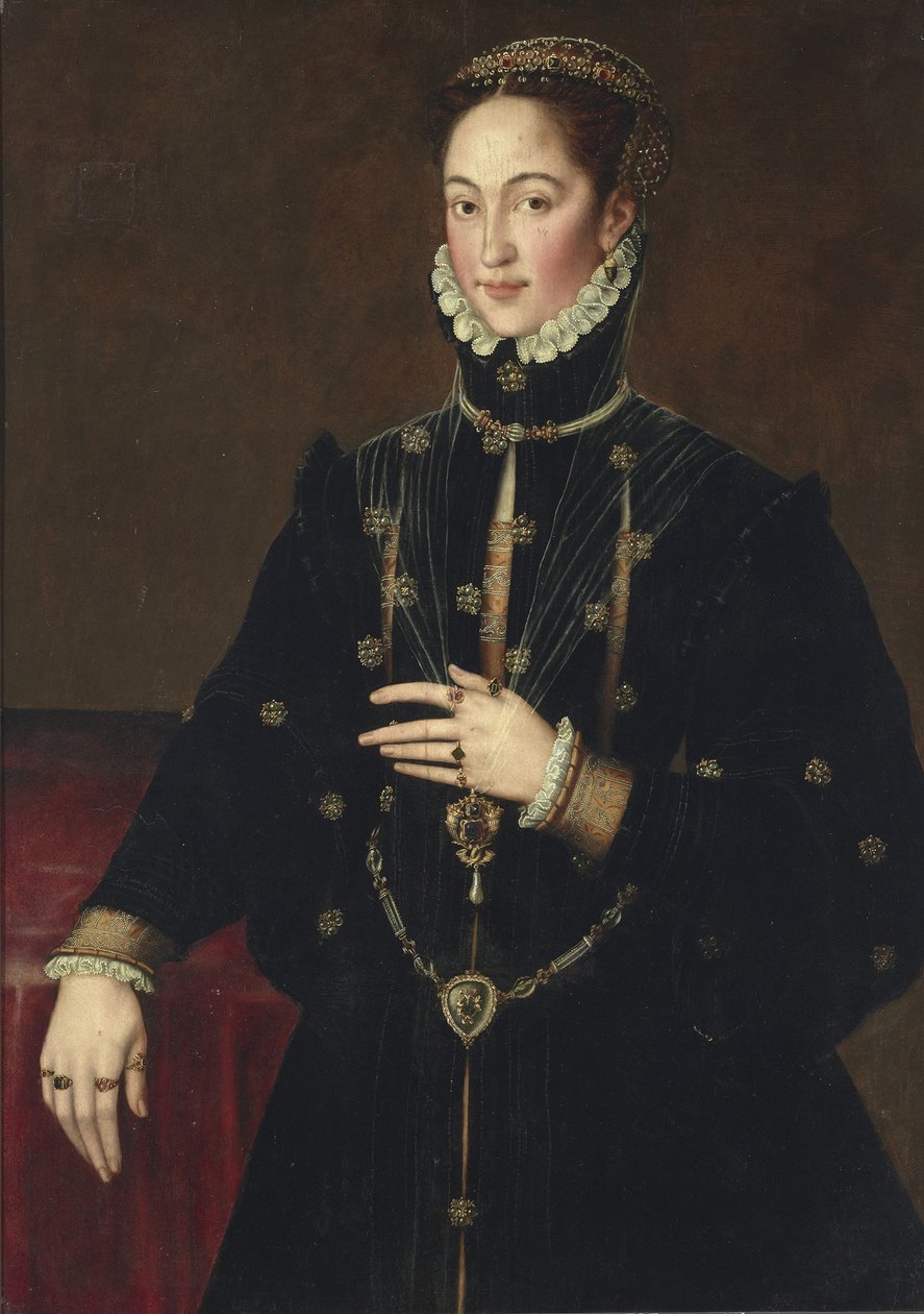 hiszpański: Portret Jerónimy Enríquez de Guzmán, 2. markizy Las Navas autorstwa Antonis Mor