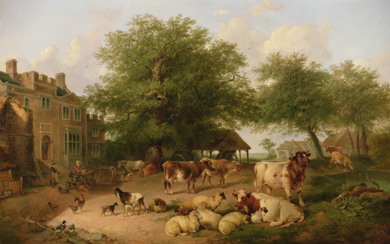 Scena na farmie autorstwa Antonius Josephus Madlener