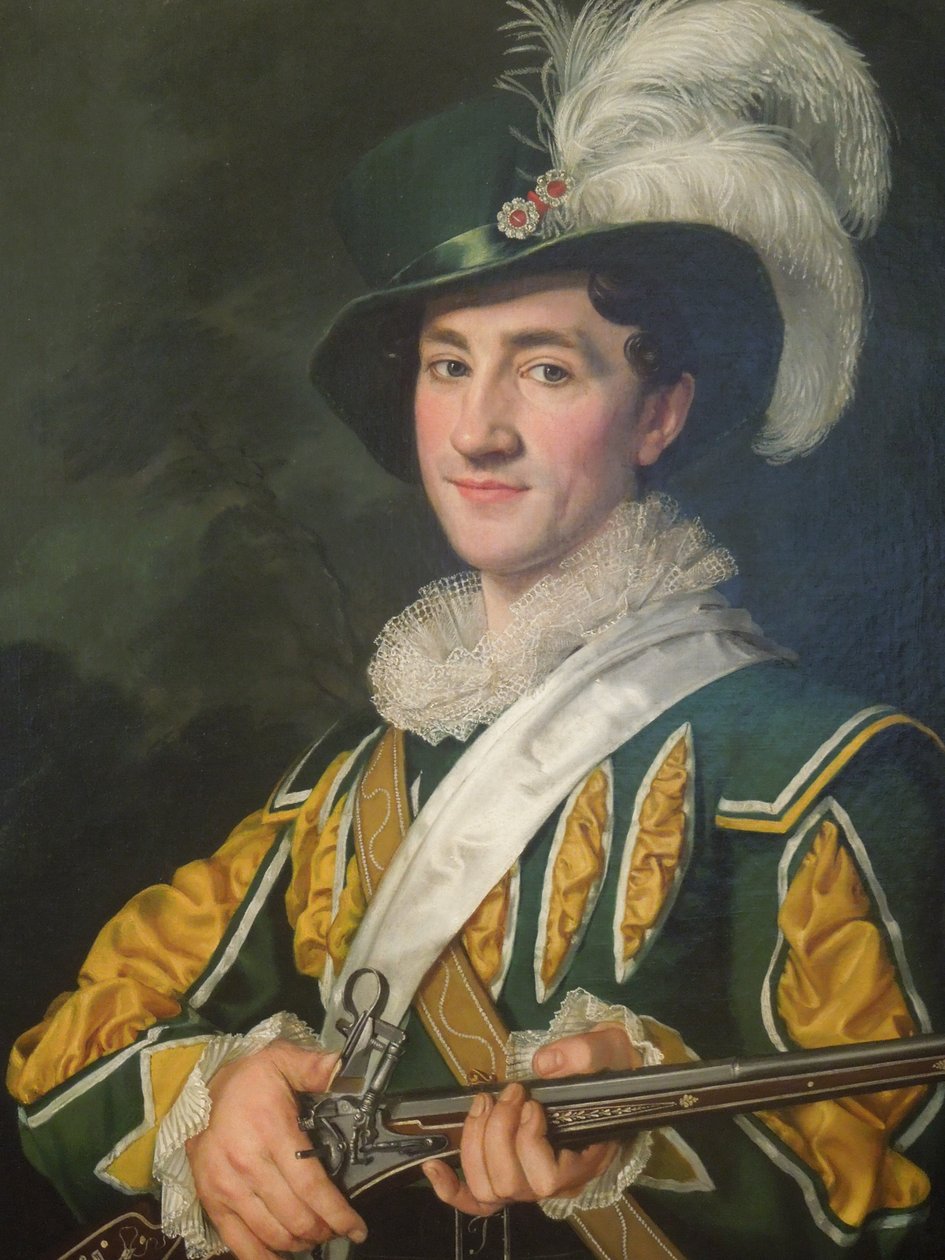 Alois Jelen w roli Maxa z Der Freischütz (1826) autorstwa Antonin Machek