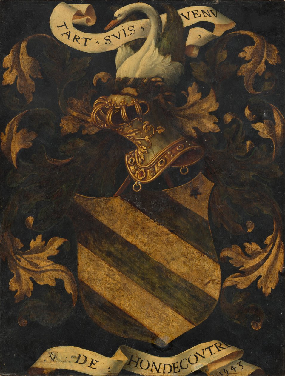 Herb czubaty [rewers], 1543. autorstwa Antwerp 16th Century