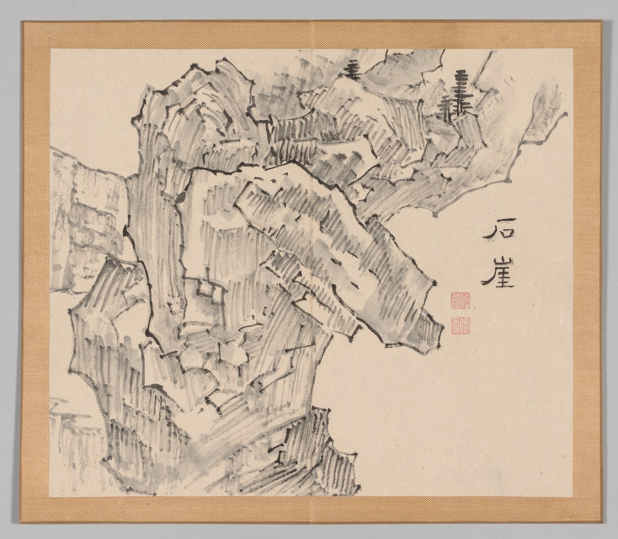 Podwójny Album Studiów Krajobrazowych wg Ikeno Taiga, t. 1 k. XIX, XVIII w. autorstwa Aoki Shukuya