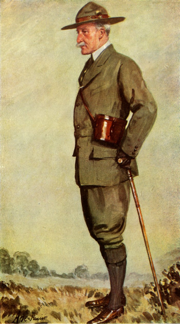 Lord Baden-Powell, 1911, 1944. autorstwa Ape Junior