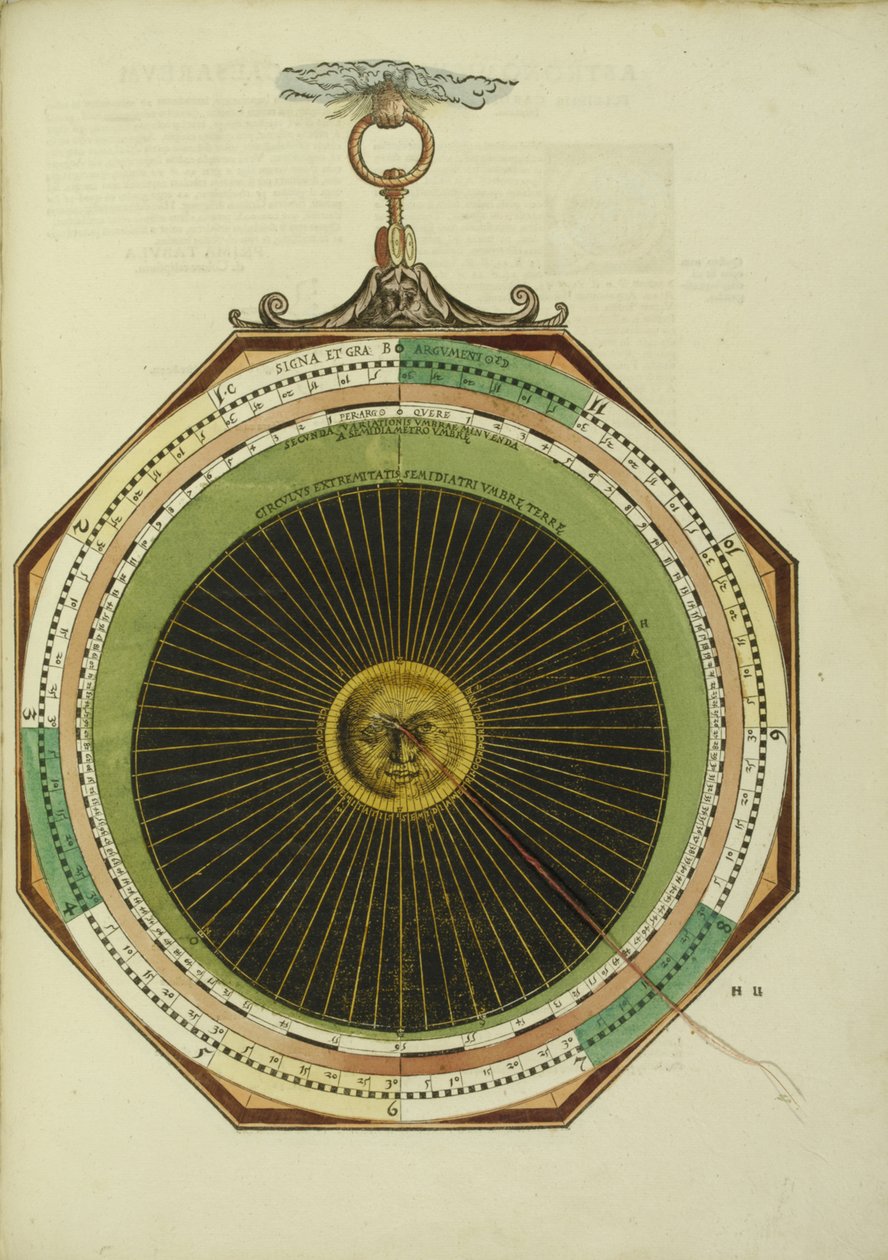 Cezareum astronomiczne, 1540 autorstwa Apian