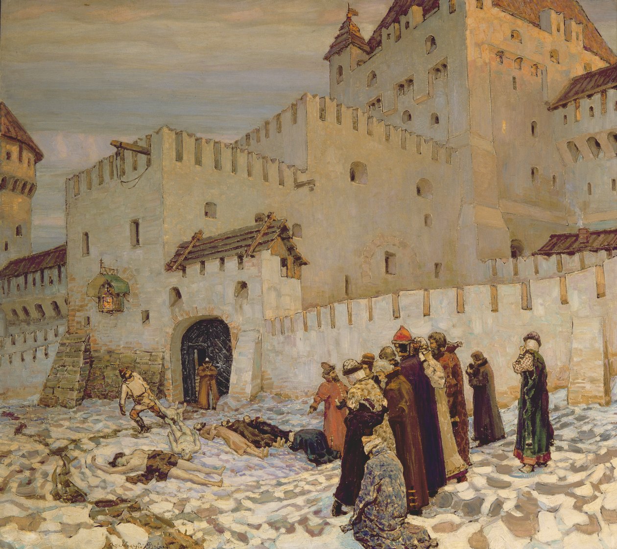 The Killing Ground (Rekonstrukcja Starej Moskwy) autorstwa Apollinari Mikhailovich Vasnetsov
