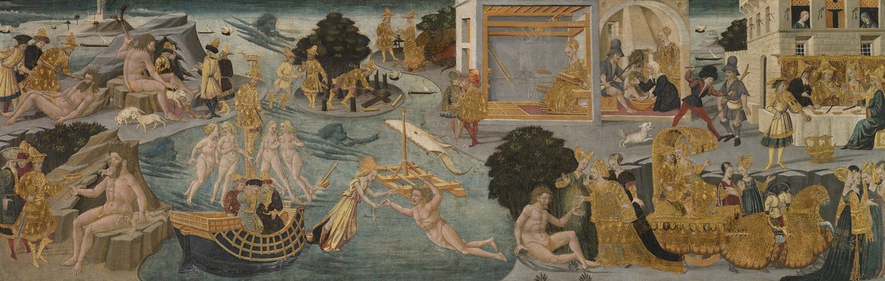 Przygody Ulissesa, 1435-45 autorstwa Apollonio di Giovanni di Tommaso
