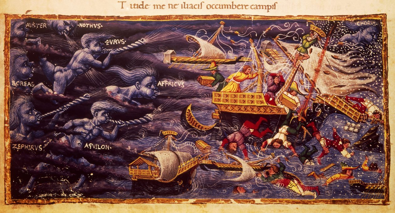 Rękopis wergiliański z fragmentem Eneidy autorstwa Apollonio di Giovanni (1415 lub 1417-1465) autorstwa Apollonio di Giovanni di Tommaso