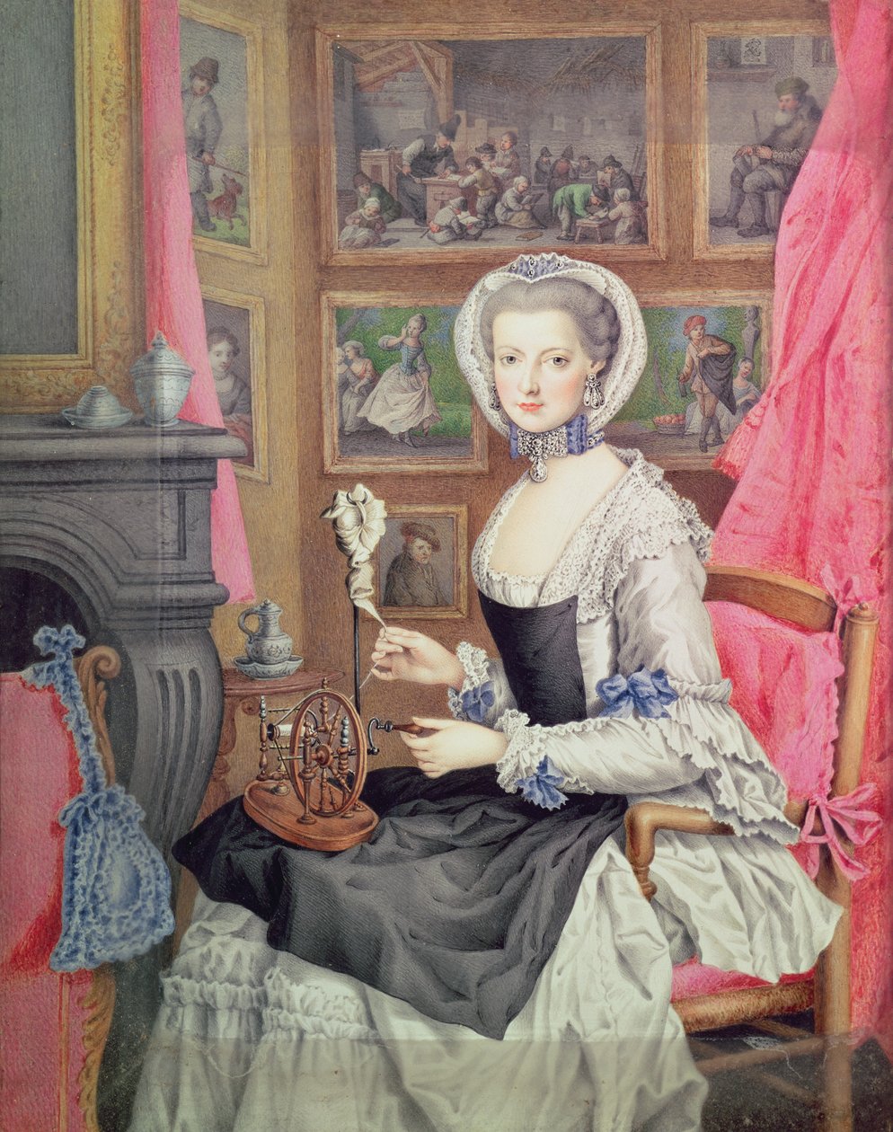 Autoportret, 1776 autorstwa Archduchess of Austria Maria Christine