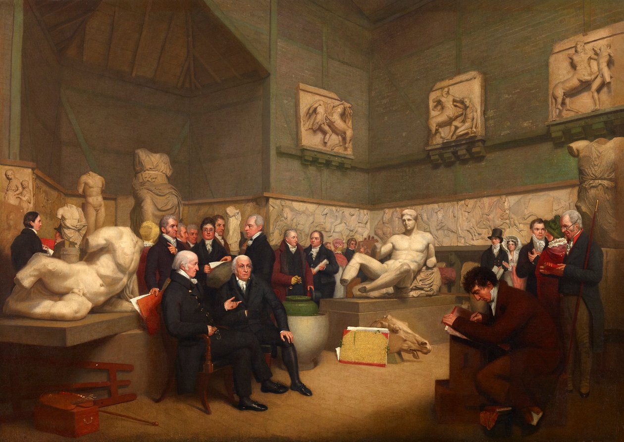 Powiernicy w tymczasowym pokoju Elgina, 1819 r. autorstwa Archibald Archer