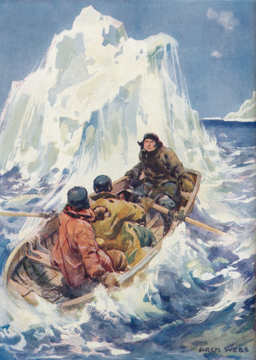 „Wysoka przygoda w regionach arktycznych”, c1925 autorstwa Archibald Bertram Webb